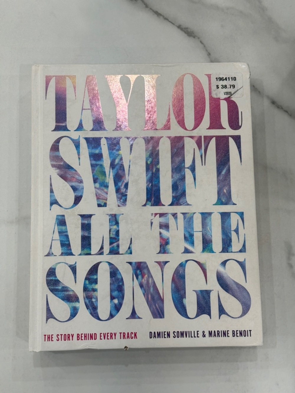 Taylor Swift All The Songs Hardcover Book - White with Iridescent Typography